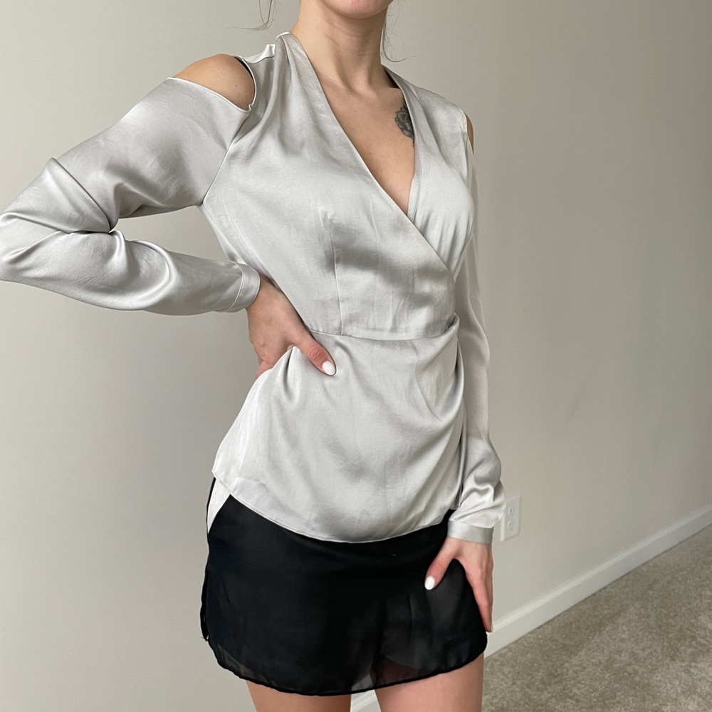 All saints silk blouse Danio top